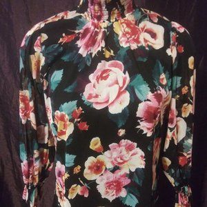 Floral Transparent Top